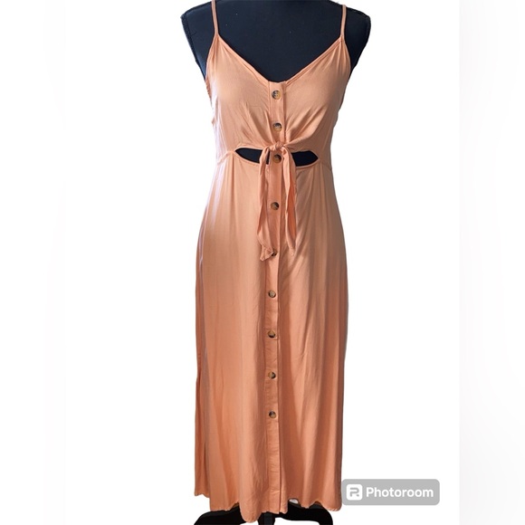 Mimi Chica Button Up Midi Dress NWT - Picture 2 of 6